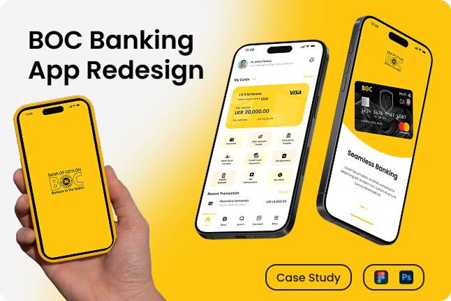 BOC Smart B App Redesign mockup
